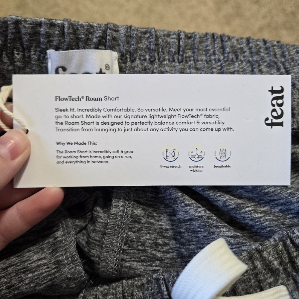 Feat FlowTech Roam Shorts NWT - Picture 3 of 4